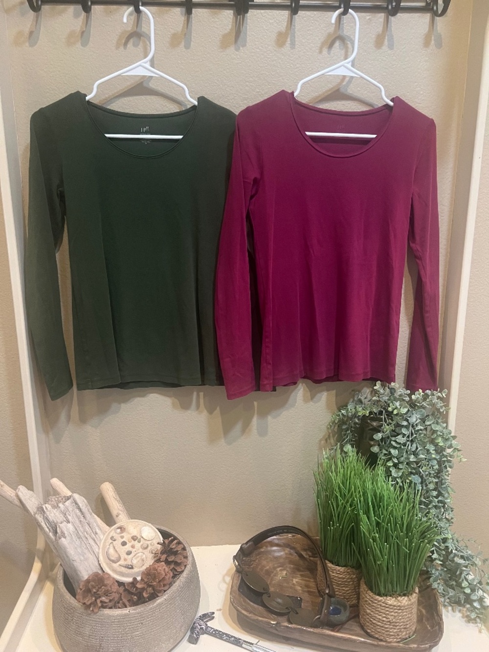 J Jill cotton layering shirts